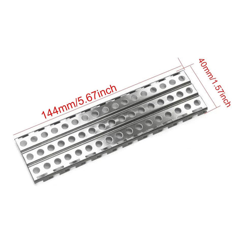 Metal Sand Ladder Recovery Board And Shovel Set For 1 To 10 Scale RC Crawlers, 144mm metal sand ladder, top view