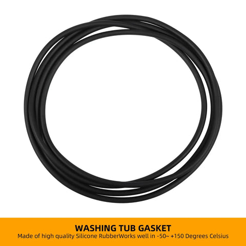 Drop In Front Load Washer Bearing Kit Fits LG Kenmore Sears Tub Bearings Seal Kit With Two Bearings Drum Gasket And Seal Ring Easy Install Replaces 4036ER2004A 4280FR4048L 4280FR4048E MAP61913707 4036ER4001B, black silicone tub gasket ring