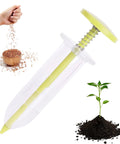 Handheld Seed Planter Tool For Seedlings With Ergonomic Dibber And Spreader, Durable ABS Construction, Precise Spacing