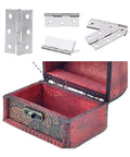 Heavy Duty Stainless Steel Cabinet Hinges With Screws Six Pack Small Butt Folding Door Hinge shown with box installation