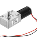 24V high torque worm gear motor with 8mm D-shaft for industrial use
