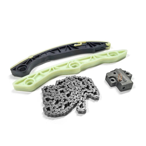 Get Your Ride Running Smooth With This Premium Timing Chain Kit Set Of 4 Perfect For Mitsubishi Lancer Evolution X Models Featuring The Powerful 4B11T Engine Built From High Strength Alloy To Last Longer Than OEM Parts. Timing chain kit set of 4 with guides and tensioner, high-strength alloy