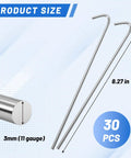 Heavy Duty Aluminum Chain Link Fence Ties 11 Gauge 8.27 Inch 30 Packs Rust Resistant Repair Clips for Chain Link Fences