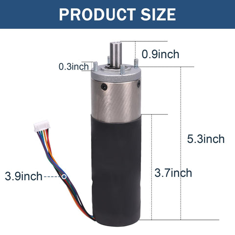 Nirakoka RV In Wall Slide Out Motor 236575 Replacement For Lippert Schwintek In Wall Slide System 12V dimensions shown
