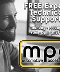 Support representative offering free expert technical assistance at MPC Automotive Accessories.