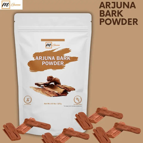 One Hundred Percent Natural Arjuna Powder For Heart Health And Skin Care Half Pound 227 Gram Jar Antioxidant Rich Terminalia Arjuna