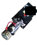 Heavy Duty 1.3KW DC Hydraulic Power Unit Check Valve with motor, hoses, and reservoir for forklifts and jacks.