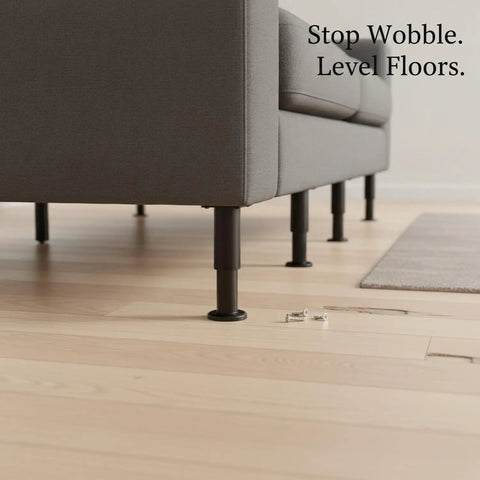 Adjustable Stainless Steel Furniture Legs For Cabinets And Sofas Leveling Feet With Screws Height Adjustable From 1.5 To 9.8 Inches