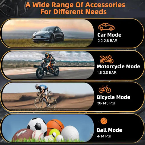 Hot Shot Portable Tire Inflator 150 Psi Air Compressor For Cars Fast 6000 Mah Rechargeable Battery Dual Digital Display Auto Shut Off Led Light Ideal For Bikes And Balls Keep Your Tires Pumped Up With This Quick Handheld Pump Kit