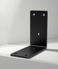 8 Pack Heavy Duty 4x4 Inch 90 Degree Metal Corner Brackets for shelves and cabinets, sturdy L brace in black steel, side view