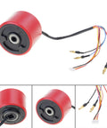 Red brushless 70mm hub motors for electric scooters replacement wheel 150W 15 to 20 km per hour top speed hall sensor start waterproof design