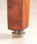 One Inch Round Nail On Swivel Felt Furniture Sliders For Straight Or Angled Wooden Legs Set Of Four Brass Finish
