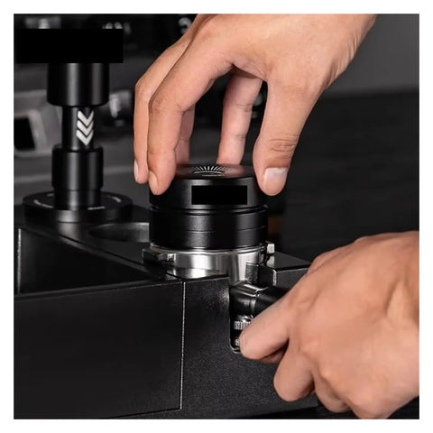 Get The Most Out Of Your Home Machine With This Slick Dual Bearing Espresso Distributor Compatible With Breville Barista And IKAPE Portafilters In 51 54 58 Mm Sizes, adjusting for perfect pours.
