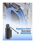 Vent Duct Damper Flap For Front Load Washers WH16X29509 Replacement Quick Fit And Humidity Control Regulates Tub Vent Airflow To Prevent Moisture BuildUp Durable Laundry Appliance Part For Efficient Drying And Longevity, installed on front-load washer vent