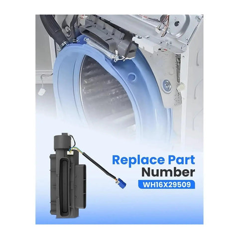 Vent Duct Damper Flap For Front Load Washers WH16X29509 Replacement Quick Fit And Humidity Control Regulates Tub Vent Airflow To Prevent Moisture BuildUp Durable Laundry Appliance Part For Efficient Drying And Longevity, installed on front-load washer vent