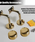 Heavy Duty Clear Acrylic Stair Railings Providing Hella Secure Non Slip Grip And Solid Bolt Down Brackets For Bulletproof Kid Friendly Home Safety Upgrades With Quick Mount Kit, featuring stainless steel wall brackets and mounting hardware.