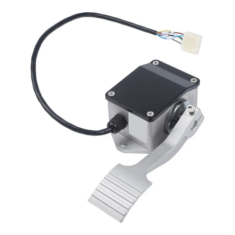 Heavy Duty Metal Throttle Foot Pedal For Golf Cart And Electric Vehicle, metal housing with cable, designed for daily rugged use.