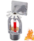 1/2 Inch Pendent Fire Sprinkler Head 68C 155F Quick Response with copper shell and red glass bulb for home safety.
