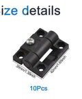 Size details of Premium INCREWAY 10 Pack Cabinet Hinges With Screws, 35mm x 42mm, nylon, black powder coat