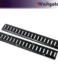 Heavy Duty Two Pack Track Tie Down Rails For Vans And Trailers Rock Solid Galvanized Steel with twelve anchor slots.