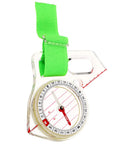 Go-To Thumb Type Hiking Compass: Ultra Portable Navigation Tool For Quick Positioning with green strap, ideal for outdoor adventures.