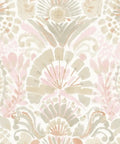 Pink Bohemian Damask Peel And Stick Wallpaper Removable Repositionable Boho Wall Covering For Easy DIY Decor No Glue Needed Mess Free