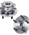 Front Wheel Bearing Hubs Assembly 2 Piece Kit For 1999 2004 Jeep Grand Cherokee 5 Lug 3 Bolt Triangular Flange Non Abs with bearings.