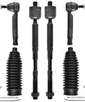 Front Six Piece Tie Rods Kit For 2003 2008 Toyota Corolla Inner And Outer Tie Rod Ends With Boots Grease Fittings Cutter Pins And Nuts Replacement