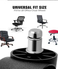 Heavy Duty Silent Office Chair Casters 5 Pack Universal Mute Rubber Wheels With Steel Cores And Precision Bearings for various office chairs