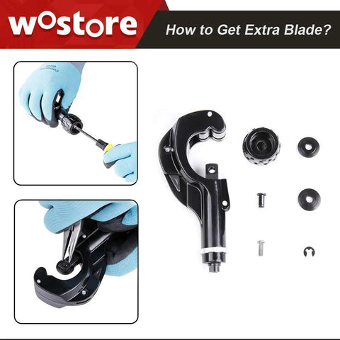Do-It-All Tubing Cutter 1/8 To 1-3/8 Inch OD With Extra Blade And Foldaway Deburrer Reamer, Alloy Steel Blade For Copper Brass PVC PE Thin Stainless Steel Pipe, HVAC Plumbing DIY Hand Tool