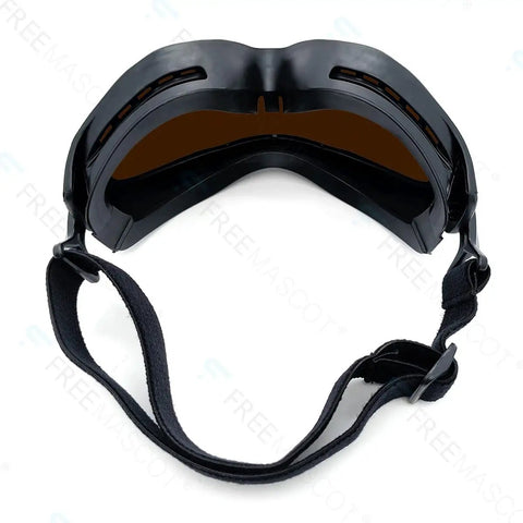 Top Shelf Professional Laser Safety Glasses With Knockout Od Six Plus Shielding Across Wide Band Wavelengths For Makers And Lab Techs In sleek black protective frames, rear view.