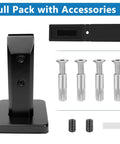 4 Pack Matte Black Glass Pool Fence Spigots SS2205 Marine Grade Built For Decks And Balconies Railing Balustrade Set