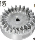 Beefed Up Aluminum Flywheel Upgrade For Predator 212 Non Hemi Engines And Mini Bike Builds, 10K RPM with springs, spark plug.