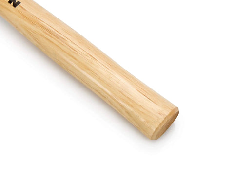 Wood Handle Rubber Mallet Set, 3-Piece with Contoured Hardwood Handle detail, showing vibration-reducing grip.