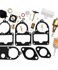 Carburetor Rebuild Kit For VW Solex Brosol Bocar 28 PICT To 34 PICT-3 Stock Carburetor Repair With Float And 12V Cutoff Valve Solenoid