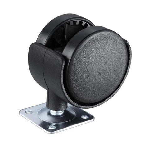 Slick Rolling 4 Pack Of Heavy Duty Nylon Swivel Caster Wheels Equipped With Rock Solid Brakes And Butter Smooth 360 Degree Spin for office, 40mm wide.