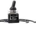 Close-up of 25 Pack Heavy Duty Toggle Switches 20/15A 125/277V 2 HP with waterproof rubber boot and leads, 1/2 inch panel mount.