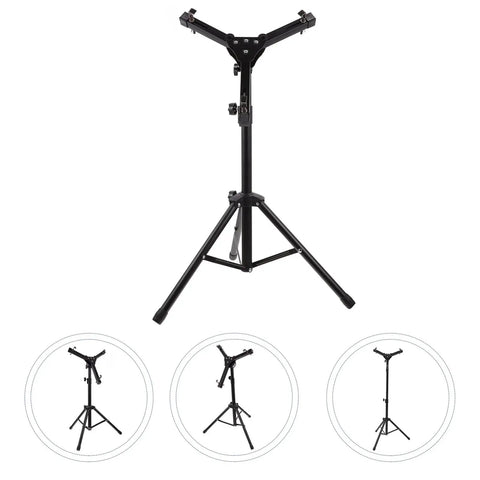 Foldable Silent Snare Drum Stand Eco Friendly Practice Rack Detachable Drum Holder with adjustable height and sturdy design.