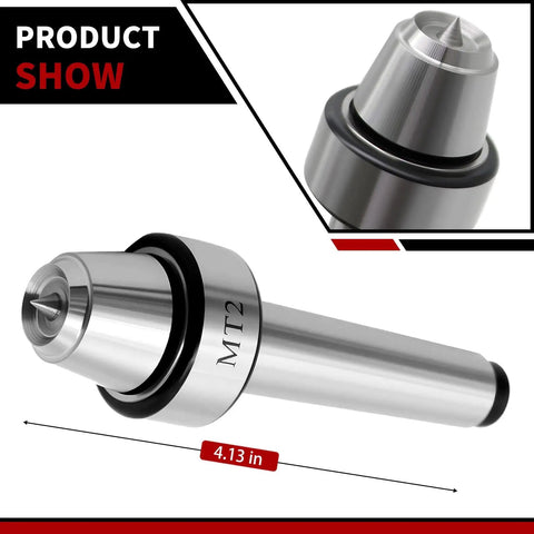 MT2 Wood Lathe Live Center Set With Cup Tip For Tailless Lathes Stable Drive Spur Cup Arbor High Precision Lathe Work For Woodworking Machines