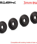Four 3mm thick cutter wheels for Bike Tube Cutter Kit For Fork Steerer, Seat Post And Handlebar Tubes, compatible with cutters.
