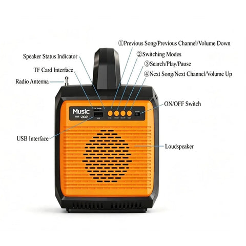 100W Camping Solar Power Station With Built In Bluetooth Speaker Hella Loud And Ready To Juice Up Your Electronics Smooth LiFePo4 Charging For Road Trips And Backyard Hangouts All In One, showcasing control interface and speaker.