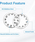 Three Quarter Inch Internal Tooth Lock Washer Set, 304 Stainless Steel Multi Tooth Star Washer Locking Fasteners image