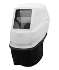 FR Helmet Bib For Welding Protects Front And Side Neck From Arc Rays Spatter And Sparks With Easy Press Fit Seal attached to helmet