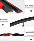 Easy Install Self Adhesive Silicone Shower Water Dam Barrier No Mess 39 Inch Collapsible Threshold Splash Guard features