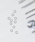 300 Pack Stainless Steel Split Lock Washers Heavy Duty Rust Proof Hardware Fasteners For Automotive Marine Builds keeps bolts secure.