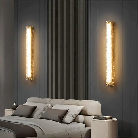 Dope Copper Wall Light With Glass Lampshade Nordic Style Three Dimmable Vanity Lights Modern Wall Sconce on bedroom wall
