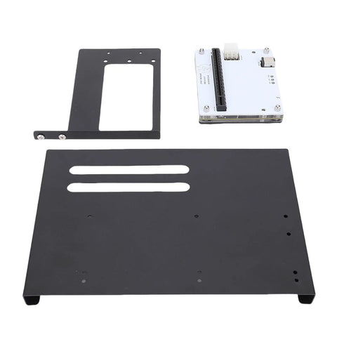 Portable USB4 EGPU Dock Expands PCIe 16X Slot For Gaming Laptops With One Meter Cable And SFX Bracket, black metal components