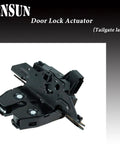 Heavy Duty Rear Tailgate Trunk Lock Actuator Latch Assembly Plug And Play Replacement for Chevy Suburban Tahoe Yukon Escalade, close-up view.