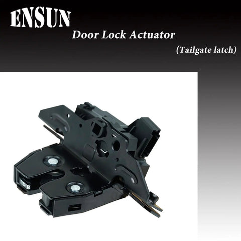 Heavy Duty Rear Tailgate Trunk Lock Actuator Latch Assembly Plug And Play Replacement for Chevy Suburban Tahoe Yukon Escalade, close-up view.