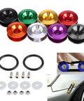 Assorted aluminum alloy fasteners for Red Universal Bumper Quick Release Kit For Cars Front And Rear Trunk Fasteners Fender Holder